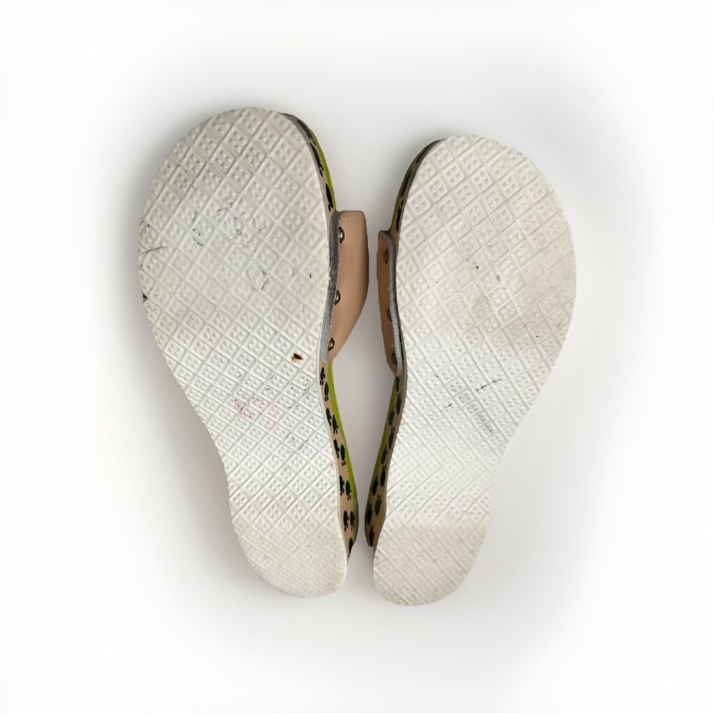 Dr Scholls Women's Shoes 9 Beige Tan Wooden Sandals Slip On Rare Vintage 90s Dog - Picture 3 of 5